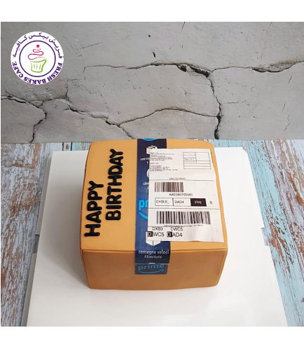 Shopping Themed Cake - Amazon Prime Box - 3D Cake