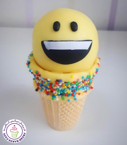 Emoji Themed Cone Cake Pops