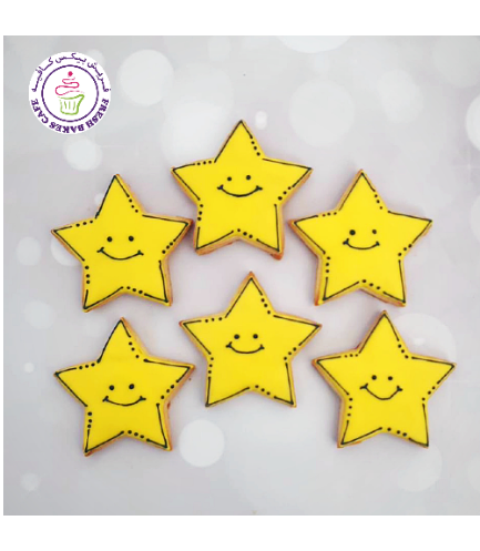 Smiley Themed Cookies - Stars