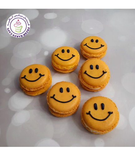 Smiley Themed Macarons