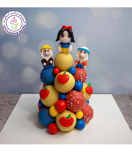 Snow White Themed Cake Pops Tower
