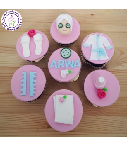 Spa Themed Cupcakes 01 - Pink