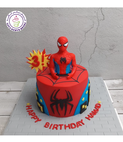 Spider-Man Themed Cake - 3D Character - 1 Tier 14