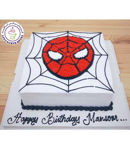 Spider-Man Themed Cake - Cream Picture