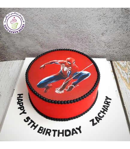 Spider-Man Themed Cake - Printed Picture - Round 02