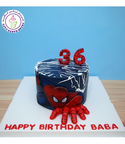 Spider-Man Themed Cake - Printed Picture & 3D Hand 03