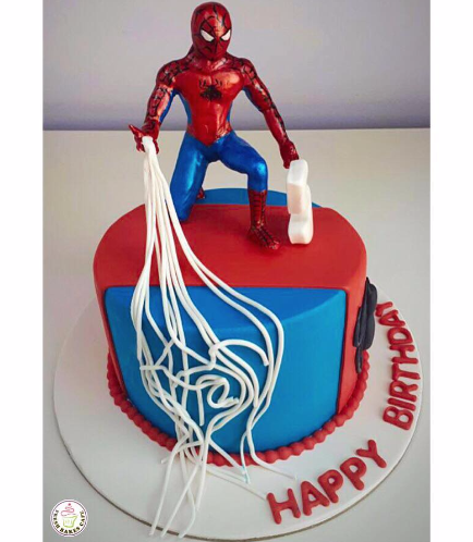 Spider-Man Themed Cake - 3D Character - 1 Tier 07b