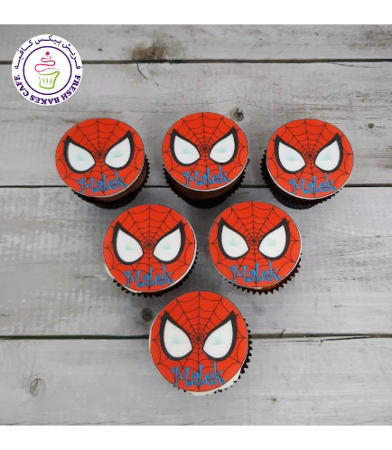 Spider-Man Themed Cupcakes - Printed Pictures 01