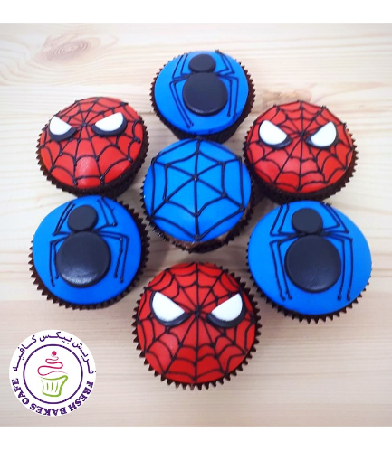 Spider-Man Themed Cupcakes 06
