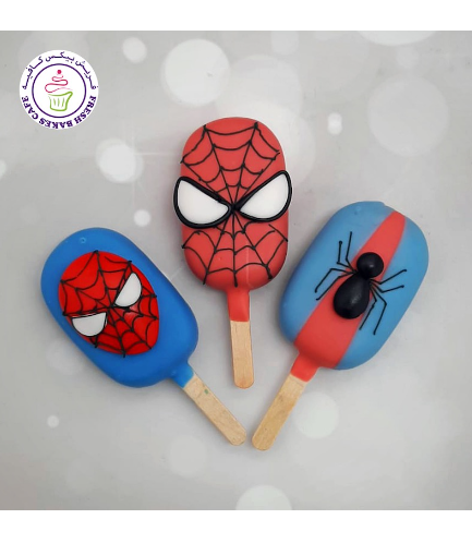 Spider-Man Themed Popsicakes