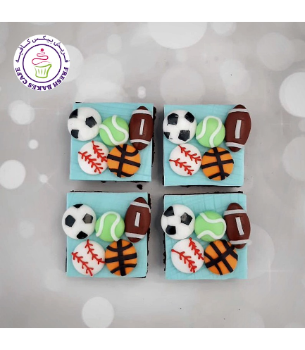 Sports Balls Themed Brownies