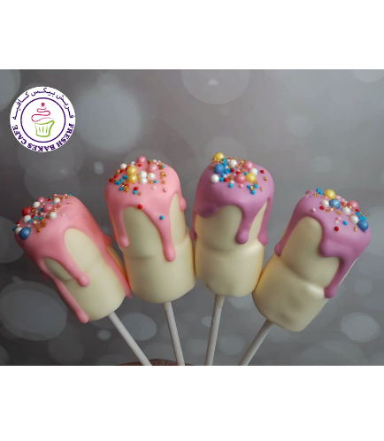 Drizzle & Sprinkles Marshmallow Pops
