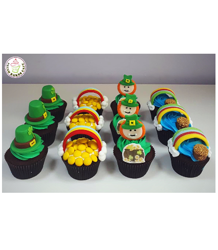Irish Shamrock Themed Cupcakes 01