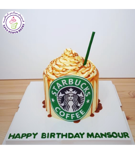Coffee Themed Cake - Starbucks - Cream Cake 02