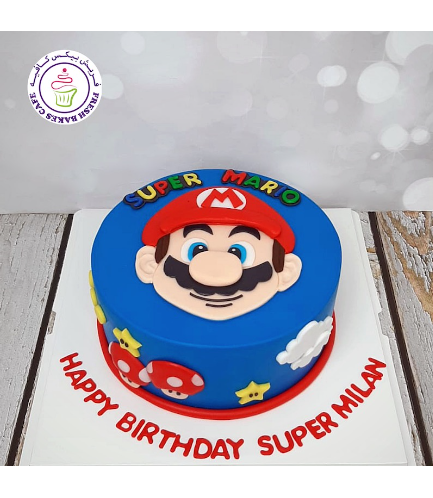 Cake - Super Mario - 2D Cake Toppers - 1 Tier