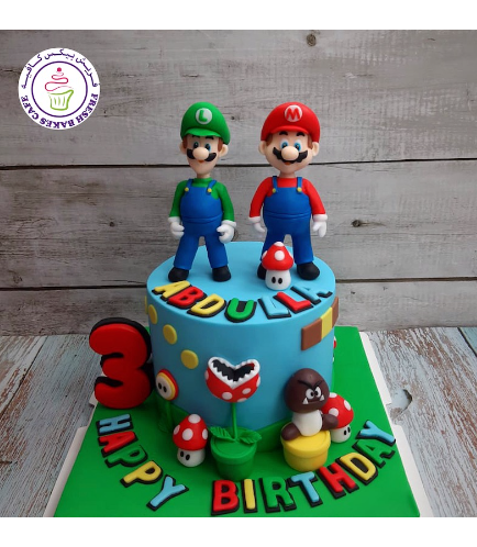 Cake - Super Mario & Luigi - 3D Cake Toppers - 1 Tier 03