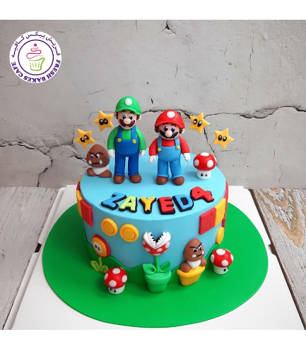 Cake - Super Mario & Luigi - 3D Cake Toppers - 1 Tier 04