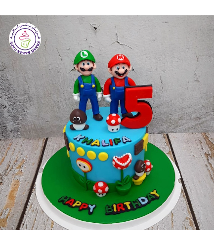 Cake - Super Mario & Luigi - 3D Cake Toppers - 1 Tier 05