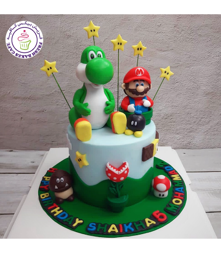 Cake - Super Mario & Yoshi - 3D Cake Toppers
