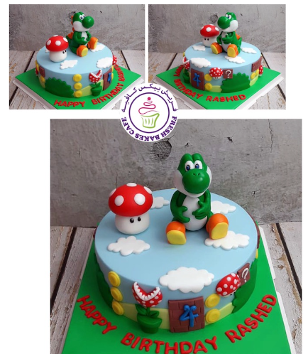 Cake - Yoshi - 3D Cake Topper