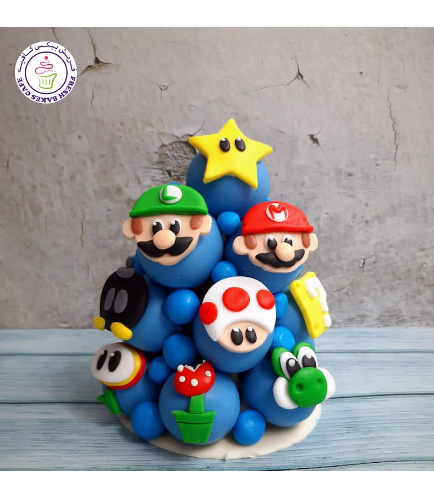 Super Mario Themed Cake Pops Tower 01
