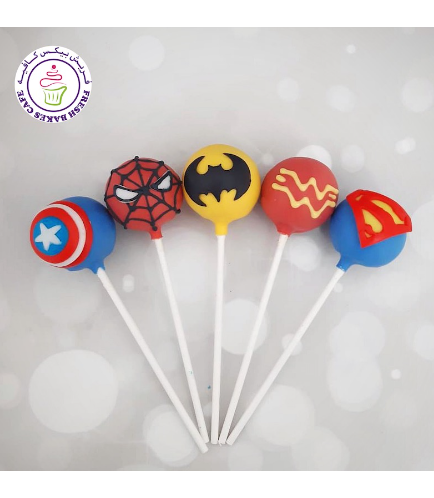 Superheroes Themed Cake Pops 02