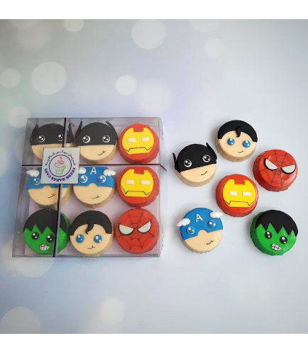 Superheroes Themed Chocolate Covered Oreos - Characters