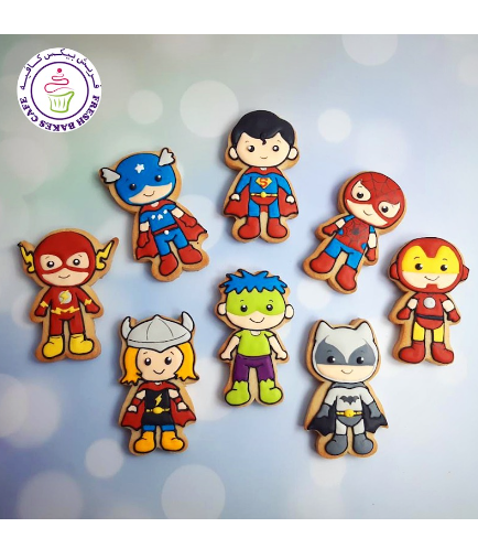 Superheroes Themed Cookies - Characters 06