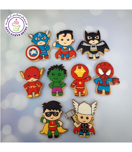 Superheroes Themed Cookies - Characters 10