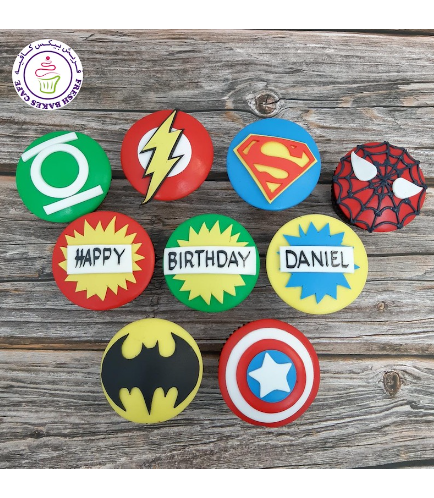Superheroes Themed Cupcakes - Logos 09