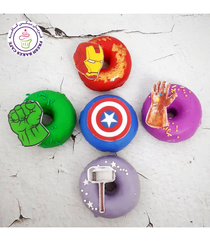 Superheroes Themed Donuts - Logos 03