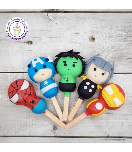 Superheroes Themed Popsicakes - Characters 08