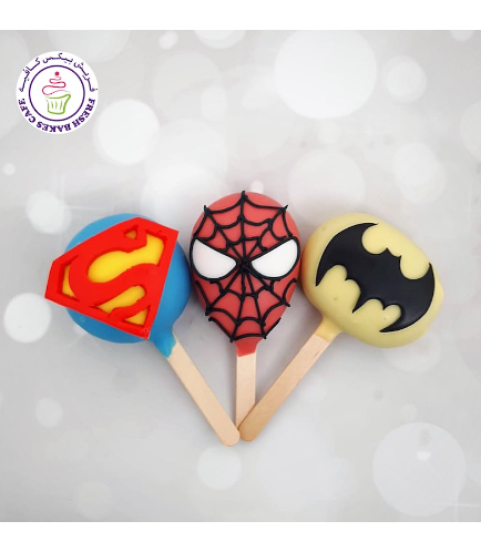 Superheroes Themed Popsicakes - Logos 03