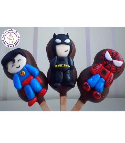 Superheroes Themed Popsicakes - Characters 01