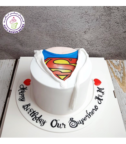 Superman Themed Cake - Logo - Kandora