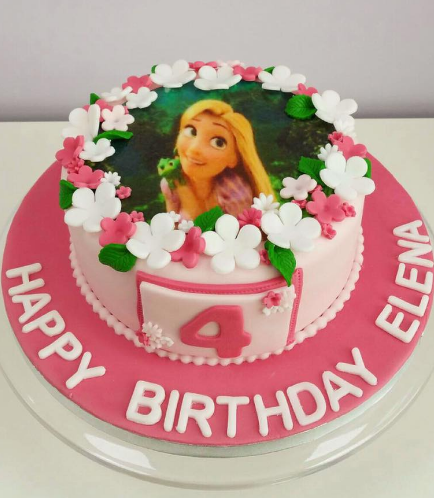 Tangled Themed Cake - Printed Picture 01
