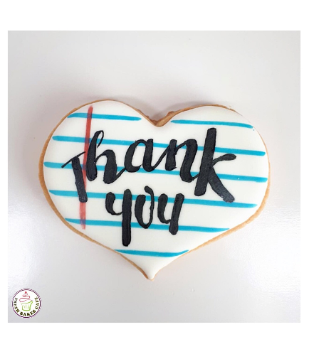 Cookies - Thank You - Teachers - Note Pad - Heart