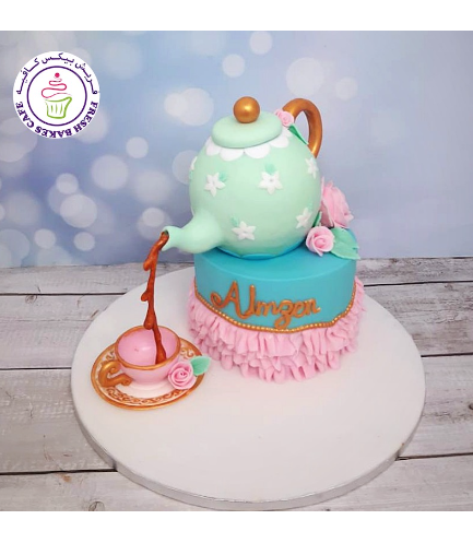 Teapot Themed Cake - 3D Cake Toppers 02