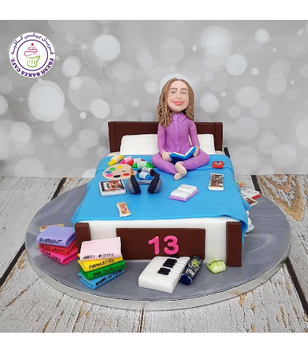 Teenage Girl Themed Cake - 3D Character & Bedroom 03
