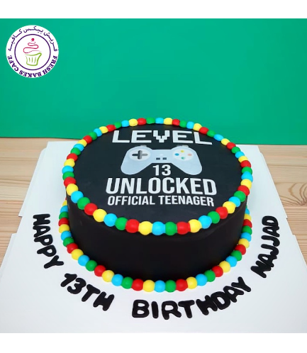 Gamer Themed Cake - Unlocked - Official Teenager 01a
