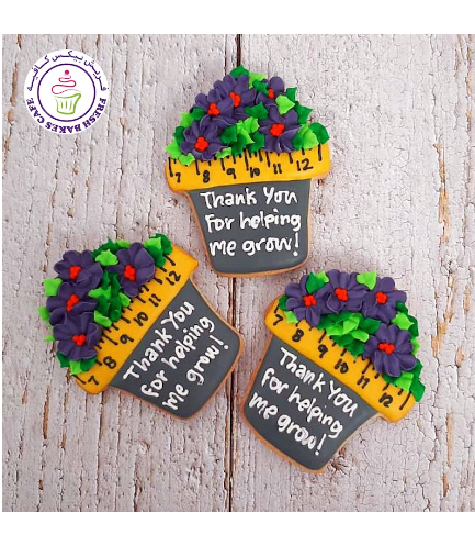 Cookies - Thank You - Teachers - Flower Pot
