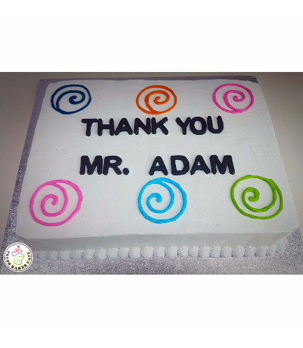 Cake - Teacher - Thank You Message