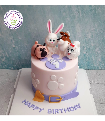 The Secret Life of Pets Themed Cake - 3D Cake Toppers