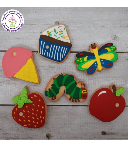 The Very Hungry Caterpillar Themed Cookies