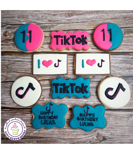 TikTok Themed Cookies