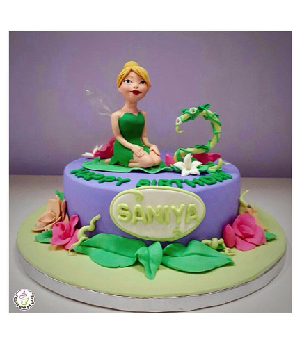 Tinker Bell Themed Cake - 3D Character - 1 Tier 01