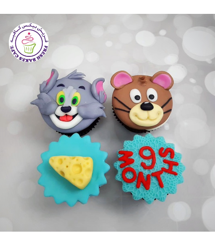 Tom & Jerry Themed Cupcakes