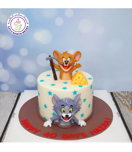 Tom & Jerry Themed Cake - 2D & 3D Cake Toppers