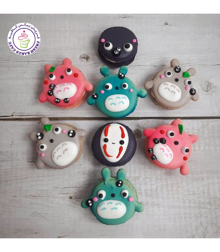 Totoro Themed Macarons