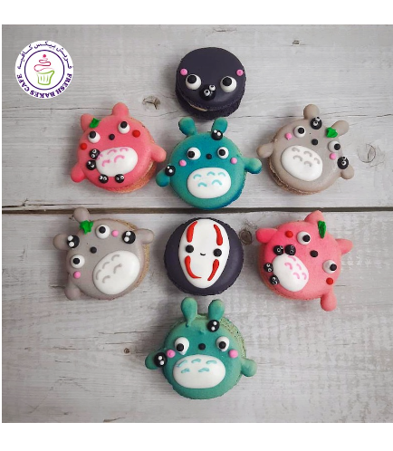 Totoro Themed Macarons